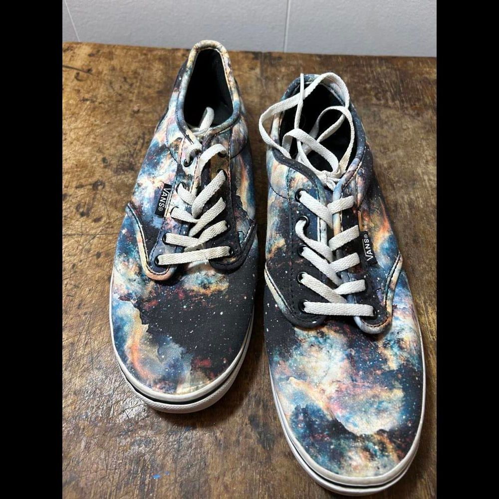 Vans Galaxy Print Sneakers - Unique Cosmic Design 7.5